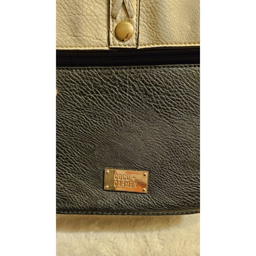 Coco + Carmen Pebbled Leather Convertible Crossbody Bag Tassel &Braided Detail - Picture 7 of 16